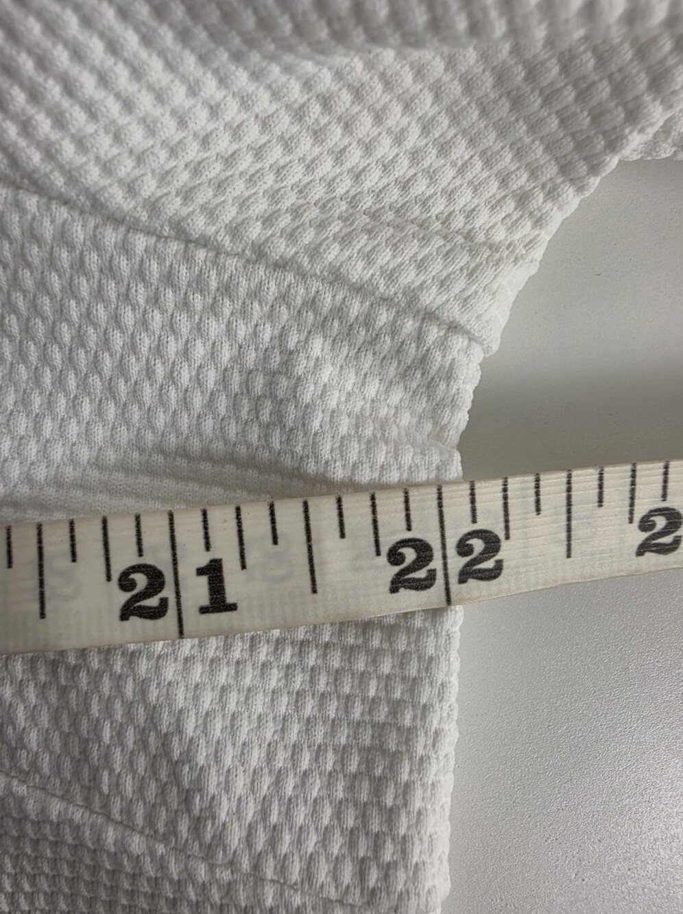 J.McLaughlin Long Sleeve Waffle Texture Polo Shirt White Blue Gingham Size XL - Picture 8 of 12